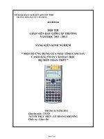 Sáng kiến kinh nghiệm “Một số ứng dụng của máy tính cầm tay Casio f(x) 570 es vào dạy học bộ môn toán THPT”