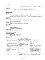 Bài soạn Sinh học khối 8 - Tuần 5