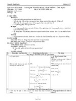 Giáo án Giải tích 12 - GV: Nguyễn Đình Toản - Tiết 43: Nguyên hàm (tt)