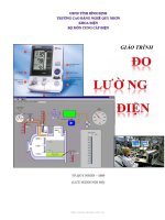 Giáo trình đo lường điện - Phần 1