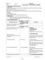 Giáo án môn Hóa học 9 - Tiết 50: Dầu khí và mỏ thiên nhiên