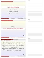 Bài giảng Đại số, giải tích và ứng dụng: Chương 1 - Nguyễn Thị Nhung - Trường Đại Học Quốc Tế Hồng Bàng