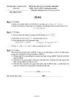 Kỳ thi tuyển sinh vào lớp 10 năm học 2014 - 2015 đề thi môn toán thời gian làm bài : 150 phút (không kể thời gian giao đề)