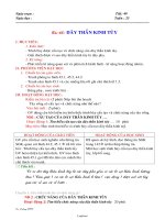 Giáo án Sinh học lớp 8 - Bài 45: Dây thần kinh tủy