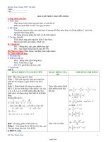 Giáo án Giải tích lớp 12 - Bài tập phần nguyên hàm