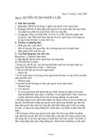 Giáo án dạy học Giáo dục công dân 8 tiết 27: Quyền tự do ngôn luận