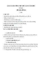 Giáo án môn Tiếng Việt lớp 1 sách Cánh Diều - Bài tập đọc: Sẻ anh, sẻ em - Trường Đại học Công nghiệp Thực phẩm Tp. Hồ Chí Minh