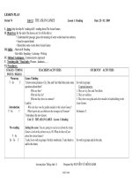 Thiết kế bài dạy môn Tiếng Anh 11 năm 2009 - Period 74 đến period 78