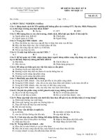 Đề kiểm tra học kỳ II môn: Tin học 12 - Mã đề 132