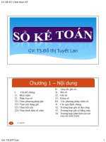 Bài giảng Sổ kế toán - Chương 1: Hình thức kế toán - Trường Đại Học Quốc Tế Hồng Bàng