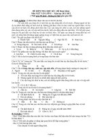 Đề kiểm tra học kì I (đề tham khảo) môn Ngữ văn lớp 8