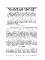 Chế tạo hạt nano kim loại Ag, Au trên thanh nano Si bằng phương pháp bốc bay laser (PLD) nhằm nâng cao hiệu suất quang xúc tác của chúng