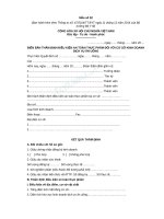 Biên bản thẩm định điều kiện an toàn thực phẩm đối với cơ sở kinh doanh dịch vụ ăn uống (Mẫu số 02) - Trường Đại học Công nghiệp Thực phẩm Tp. Hồ Chí Minh