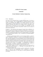 Lecture note Formal methods in software engineering - Lecture 5.4 - TRƯỜNG CÁN BỘ QUẢN LÝ GIÁO DỤC THÀNH PHỐ HỒ CHÍ MINH
