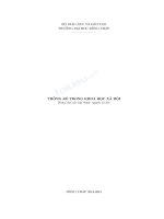 Thống kê trong khoa học xã hội (Dùng cho các lớp thuộc ngành xã hội)