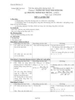 Giáo án Hình học lớp 12 - Tiết 34 - Bài 2: Phương trình mặt phẳng ( 6 tiết)