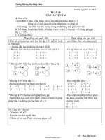 Giáo án môn Toán 1 - Tuần 10, 11, 12