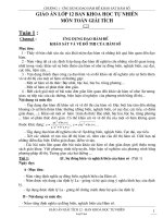 Giáo án lớp 12 ban khoa học tự nhiên môn Toán giải tích