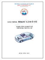 Giáo trình Bảo dưỡng và sửa chữa gầm ô tô - Nghề: Công nghệ ô tô (Trình độ Trung cấp): Phần 1 - Trường Đại học Công nghiệp Thực phẩm Tp. Hồ Chí Minh