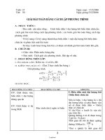 Bài soạn môn Đại số lớp 8 - Tiết 50: Giải bài toán bằng cách lập phương trình