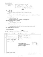 Giáo án Giải tích lớp 12 - Tiết 59 - Bài 2: Một số phương pháp tìm nguyên hàm ( 2 tiết)