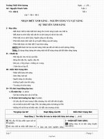 Giáo án Vật lý 7 bài 1: Nhận biết ánh sáng – nguồn sáng và vật sáng sự truyền ánh sáng