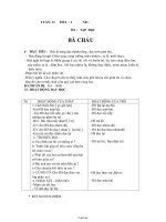 Giáo án khối lớp 2 - Môn Tiếng Việt - Ôn: Tập đọc bà cháu