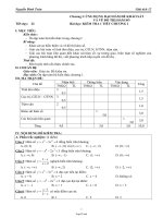 Giáo án Giải tích 12 - GV: Nguyễn Đình Toản - Tiết 22: Kiểm tra 1 tiết chương 1