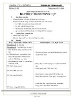 Giáo án giảng dạy môn Tin học 12 - Tiết 31, 32: Bài thực hành số 9 (Tiết 1, 2) bài thực hành tổng hợp