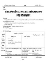 Giáo án giảng dạy bộ môn Vật lý 11 - Trường THPT Mạc Đĩnh Chi - Bài 53: Tương tác giữa hai dòng điện thẳng song song định nghĩa ampe