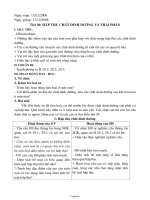 Giáo án Sinh học khối 8 - Tiết 30: Hấp thụ chất dinh dưỡng và thải phân