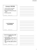 Bài giảng Hóa sinh đại cương: Chương 2 - ThS. Phạm Hồng Hiếu