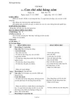 Kế hoạch giảng dạy khối 2, kì I - Tuần 13