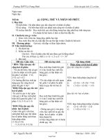 Giáo án Giải tích 12 cơ bản tiết 66: Cộng, trừ và nhân số phức