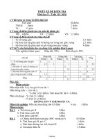 Thiết kế đề kiểm tra Hình học 9 – tuần 10 (1 tiết)