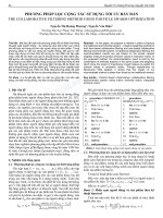 Phương pháp lọc cộng tác sử dụng tối ưu bầy đàn - Trường Đại học Công nghiệp Thực phẩm Tp. Hồ Chí Minh