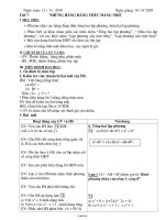 Giáo án Đại số 8 năm học 2010 - Học kì I - Tiết 7: Những hằng đẳng thức đáng nhớ