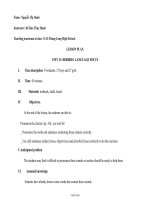 Bài soạn môn học Tiếng Anh lớp 11 - Unit 13: hobbies- Language focus - Thang Long high school