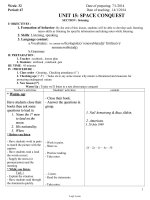 Thiết kế bài dạy Tiếng Anh 11 - Tuần 32