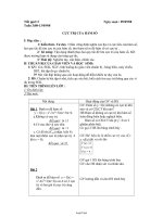 Giáo án Giải tích lớp 12 - Tiết 3: Cực trị của hàm số