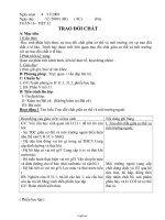 Bài soạn môn Sinh học lớp 8 - Tiết 32: Trao đổi chất