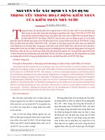 Nguyên tắc xác định và vận dụng trọng yếu trong hoạt động kiểm toán của kiểm toán nhà nước - Trường Đại Học Quốc Tế Hồng Bàng