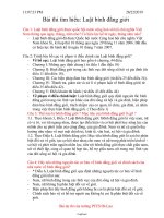 Bài thi tìm hiểu: Luật bình đẳng giới