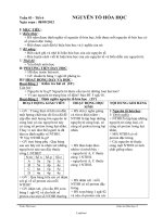 Giáo án môn Hóa học 8 - Năm 2012 - 2013 - Trần Thị Loan - Tiết 6: Nguyên tố hóa học