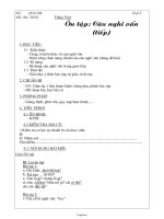 Giáo án tự chọn Ngữ văn 8 tiết 3: Tiếng Việt Ôn tập: Câu nghi vấn (tiếp)