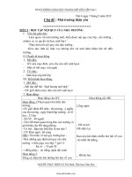 Giáo án Hoạt động giáo dục ngoài giờ lên lớp 1 - Chủ đề: Mái trường thân yêu năm 2012