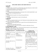 Giáo án giảng dạy môn Vật lý 11 - Tiết 27: Dòng điện trong chất điện phân (tiết 2)