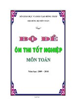 Bộ đề ôn thi tốt nghiệp thpt năm 2010 môn thi: Toán