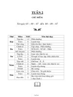 Giáo án tổng hợp - Tuần 2 năm 2007