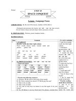 Bài soạn môn học Tiếng Anh khối lớp 11 - Unit 15: Space conquest - Lesson: Language focus